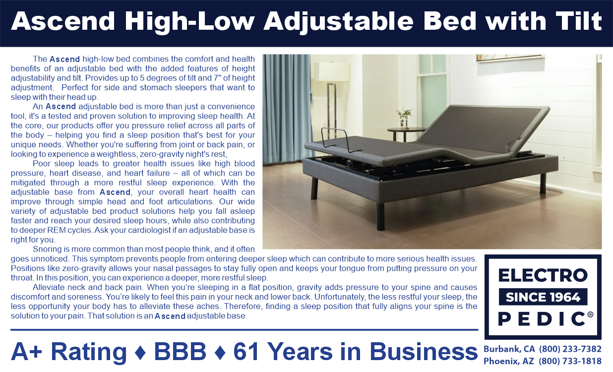 Los Angeles Ascend Hi Lo Bed